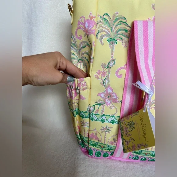 Lily Pulitzer Insulated Cooler Picnic Beach Bag NWT - Picture 5 of 11